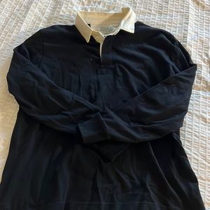 J crew long sleeve polo rugby shirt